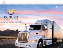 Tablet Screenshot of canusalogistics.com